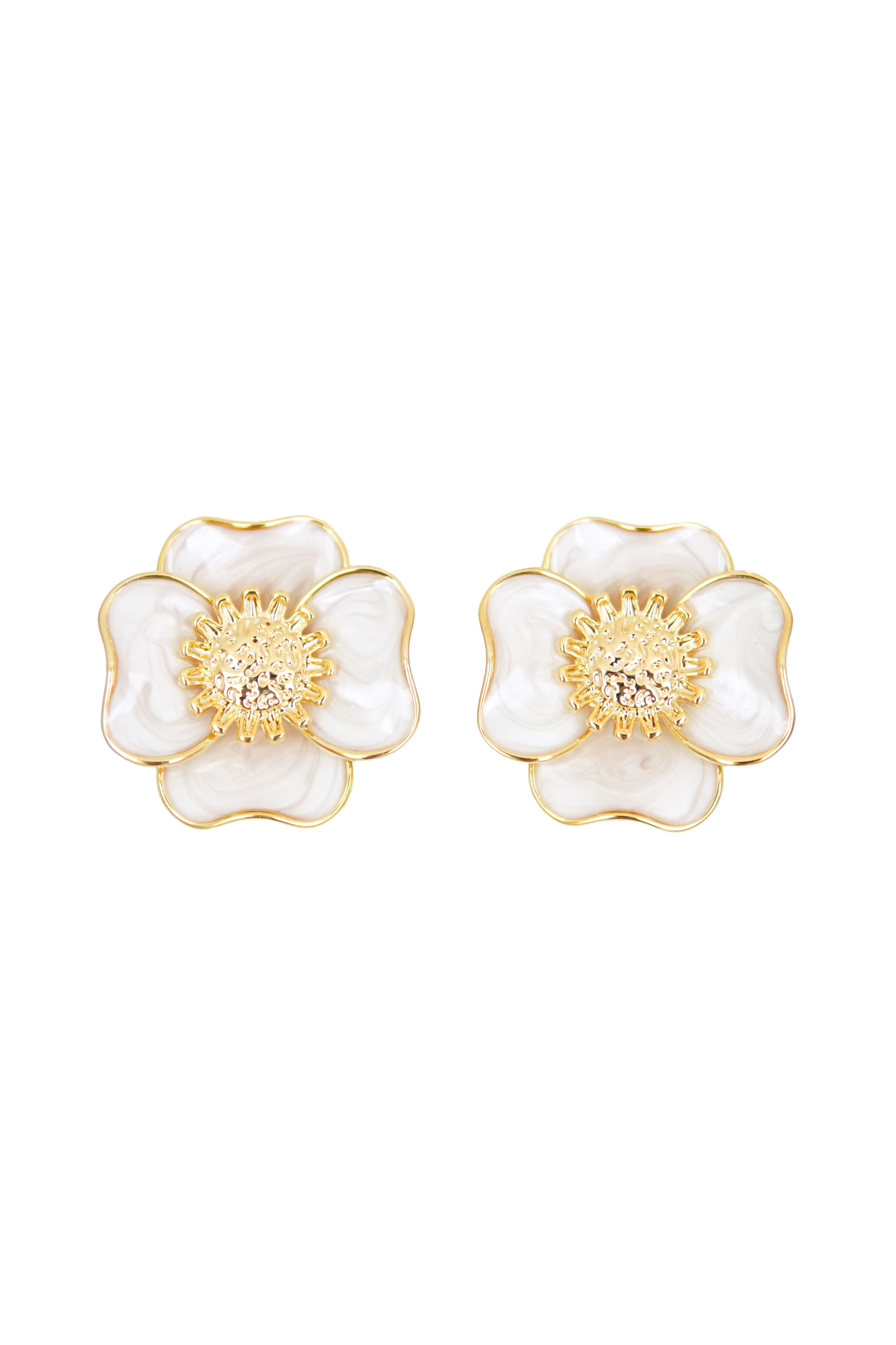 Aura Petal Earring Ivory