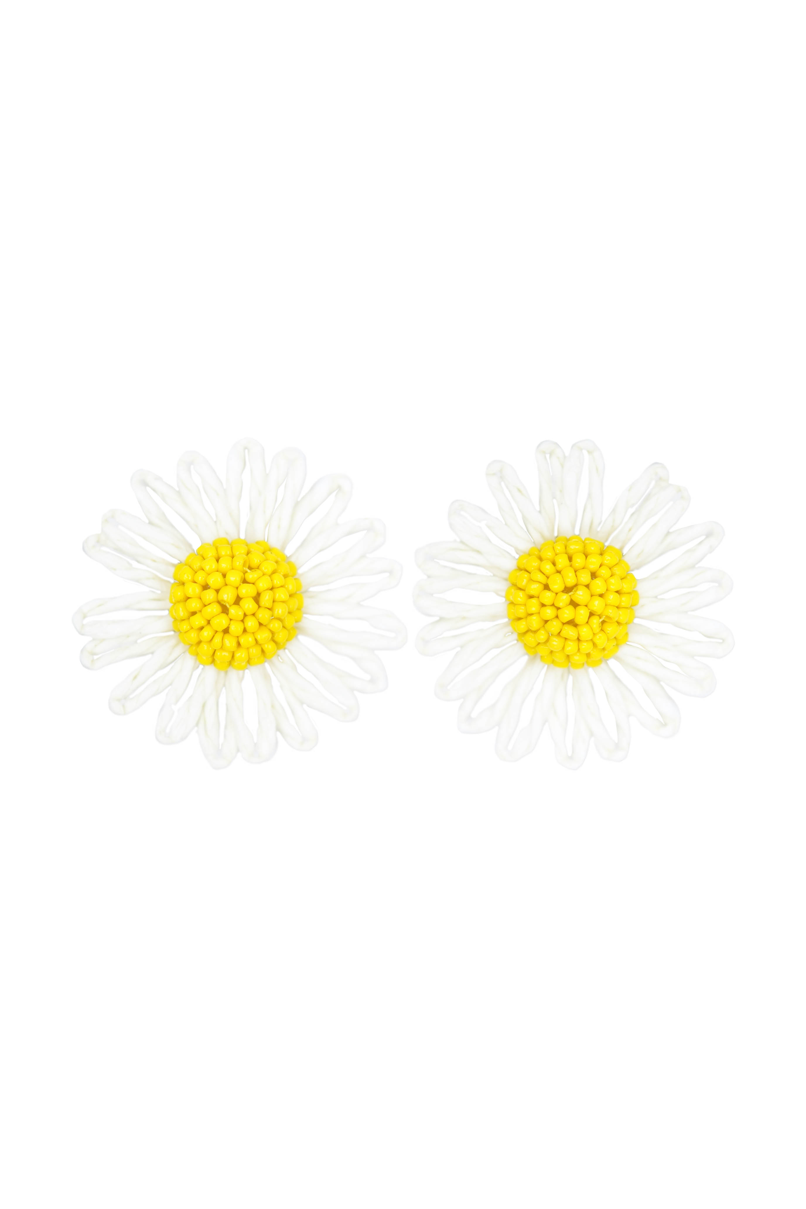 Solstice Daisy Earring White